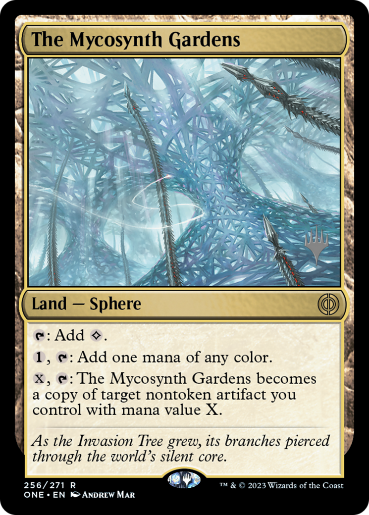 The Mycosynth Gardens (Promo Pack) [Phyrexia: All Will Be One Promos] | Mega City Incorporated