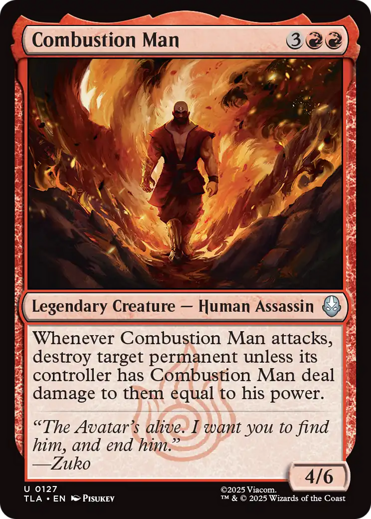 Combustion Man [Avatar: The Last Airbender] | Mega City Incorporated