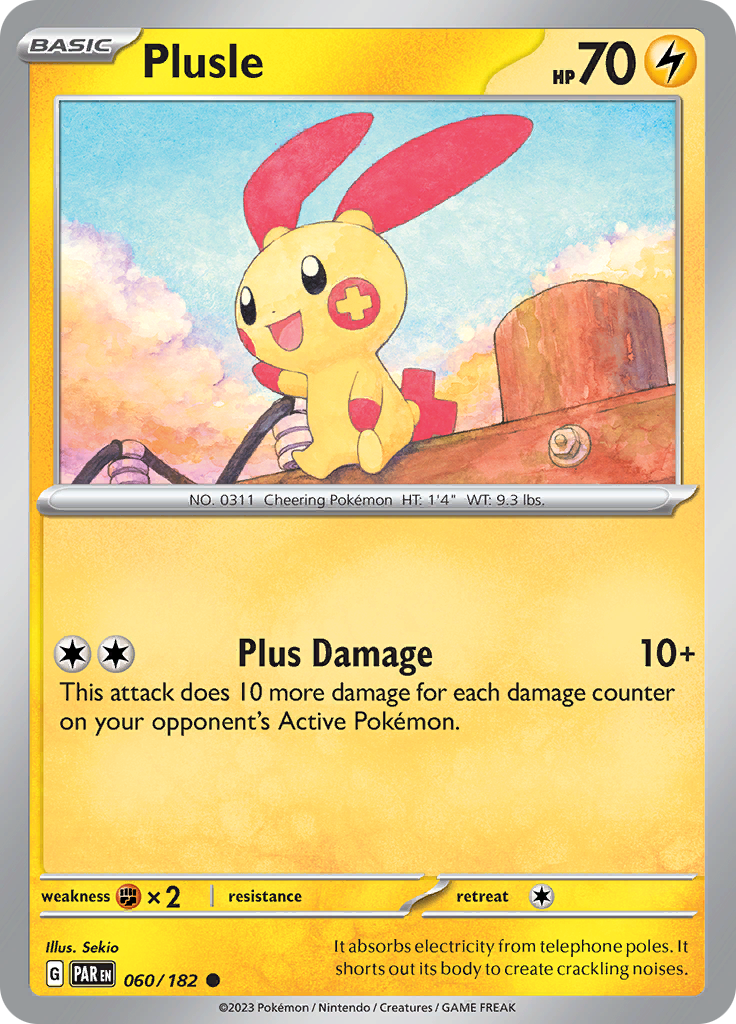 Plusle (060/182) [Scarlet & Violet: Paradox Rift] | Mega City Incorporated