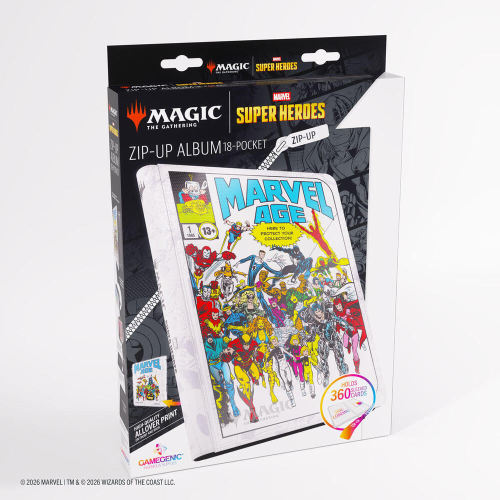 Magic: The Gathering Marvel Superheroes Zip-Up Album 18-Pocket (Marvel Age) | Mega City Incorporated