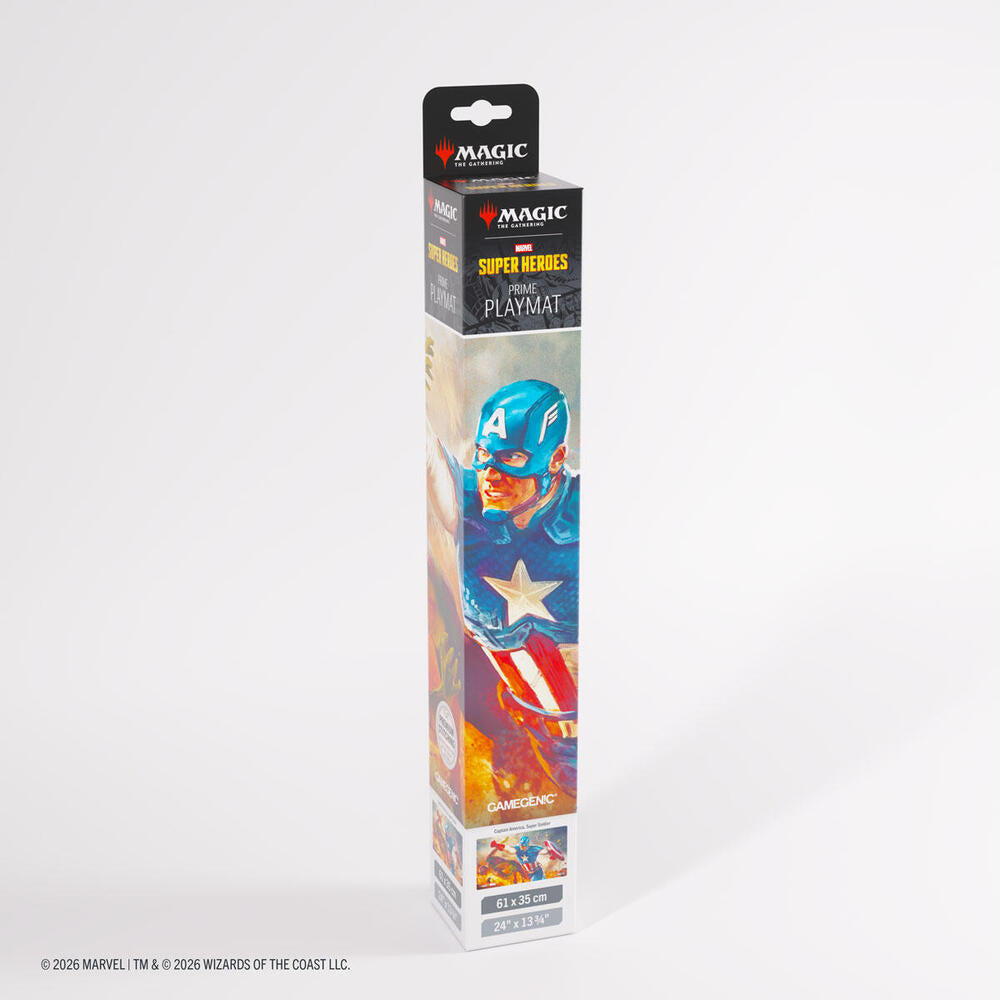 Magic: The Gathering Marvel Superheroes Prime Playmat - Captain America, Super-Soldier - GameGenic Playmats | Mega City Incorporated