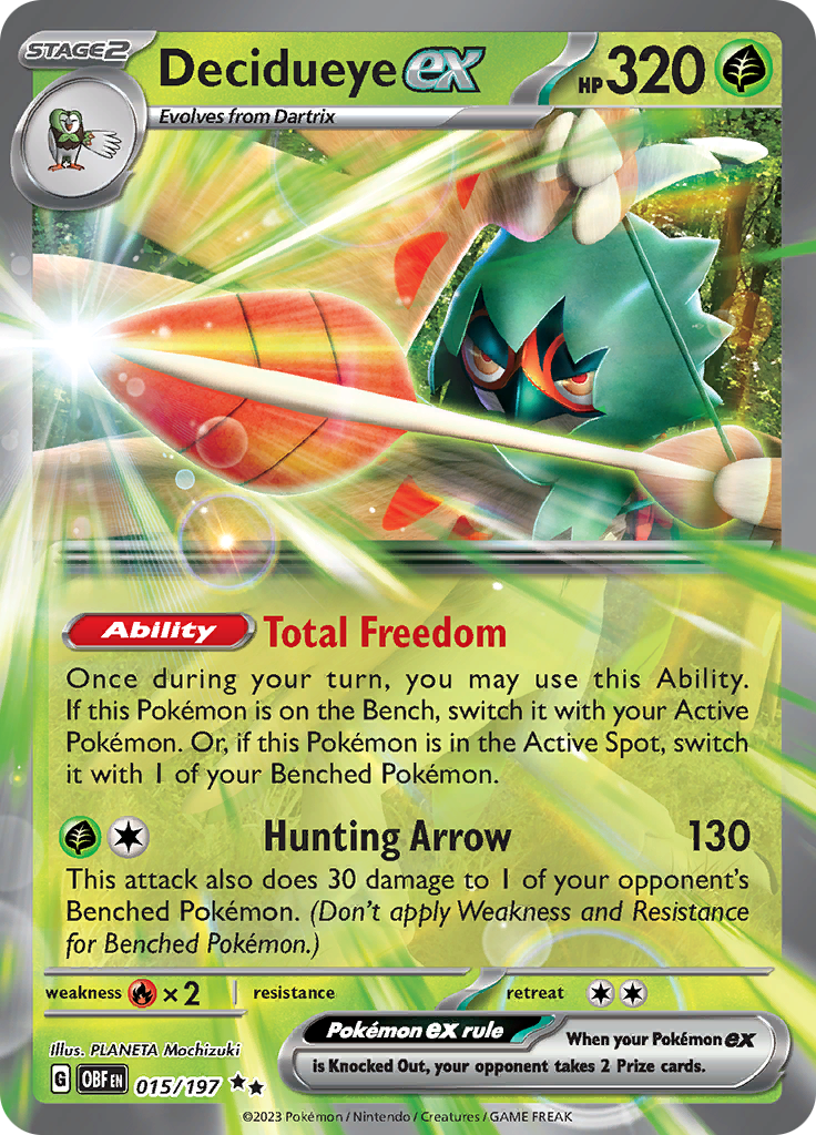 Decidueye ex (015/197) [Scarlet & Violet: Obsidian Flames] | Mega City Incorporated