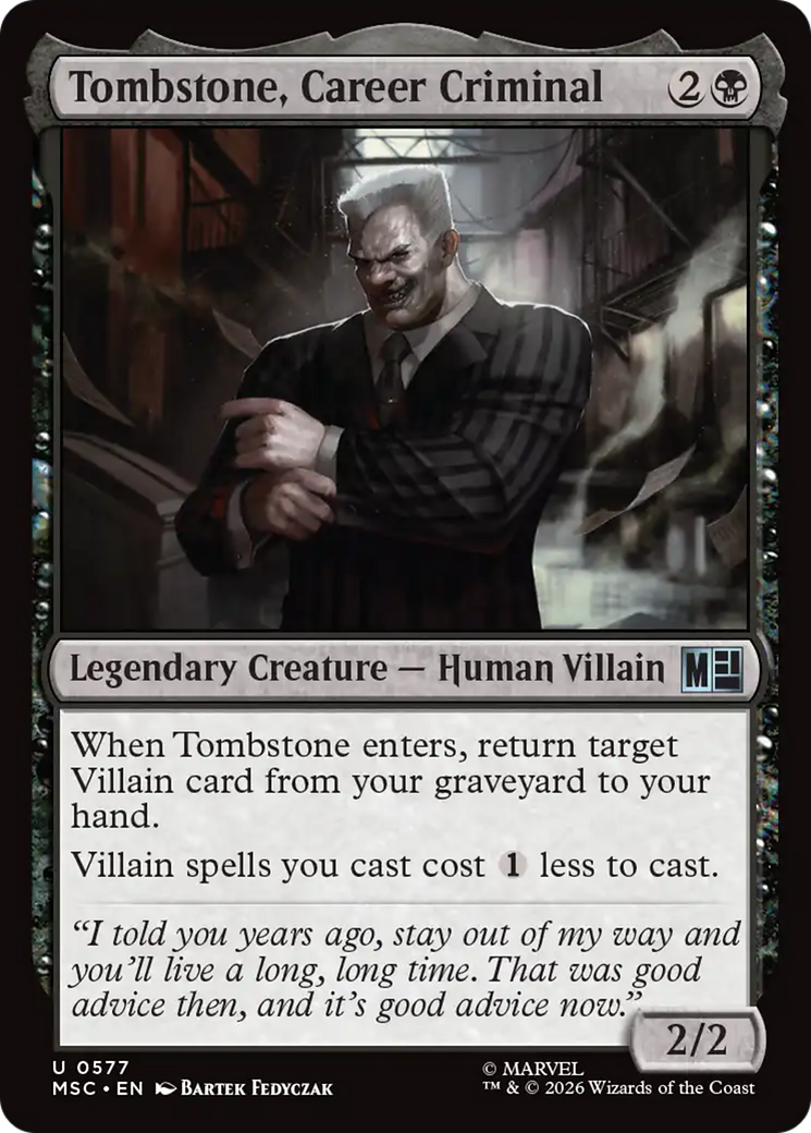 Tombstone, Career Criminal [Marvel Super Heroes Commander] | Mega City Incorporated