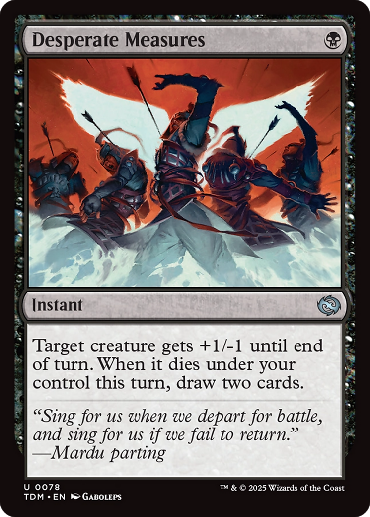 Desperate Measures [Tarkir: Dragonstorm] | Mega City Incorporated