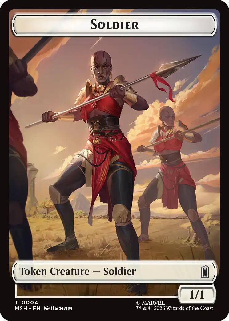 Soldier // Goat Double-Sided Token [Marvel Super Heroes Commander Tokens] | Mega City Incorporated