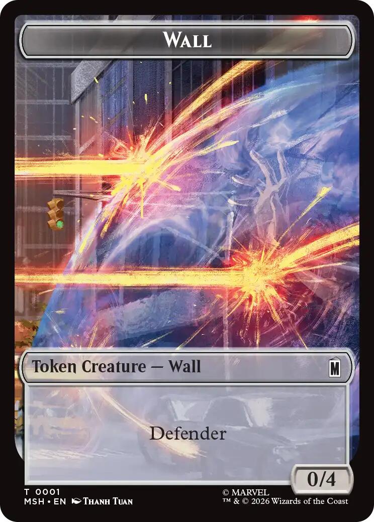 Wall // Alien Double-Sided Token [Marvel Super Heroes Tokens] | Mega City Incorporated