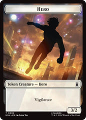Hero // Robot Villain Double-Sided Token [Marvel Super Heroes Tokens] | Mega City Incorporated