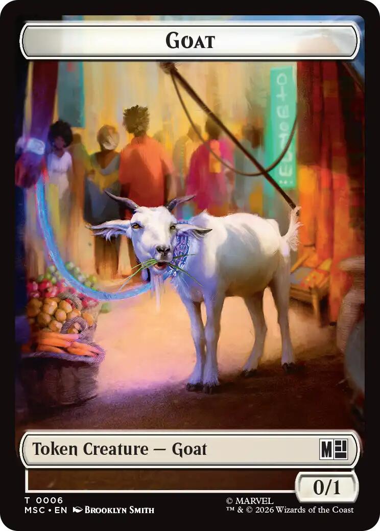 Goat // Construct Double-Sided Token [Marvel Super Heroes Commander Tokens] | Mega City Incorporated
