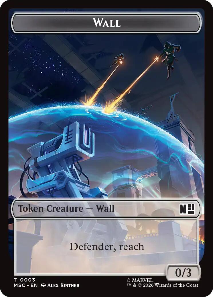 Wall // Council of Reeds Double-Sided Token [Marvel Super Heroes Commander Tokens] | Mega City Incorporated
