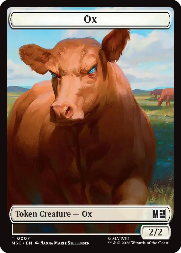 Ox // Vibranium Double-Sided Token [Marvel Super Heroes Commander Tokens] | Mega City Incorporated