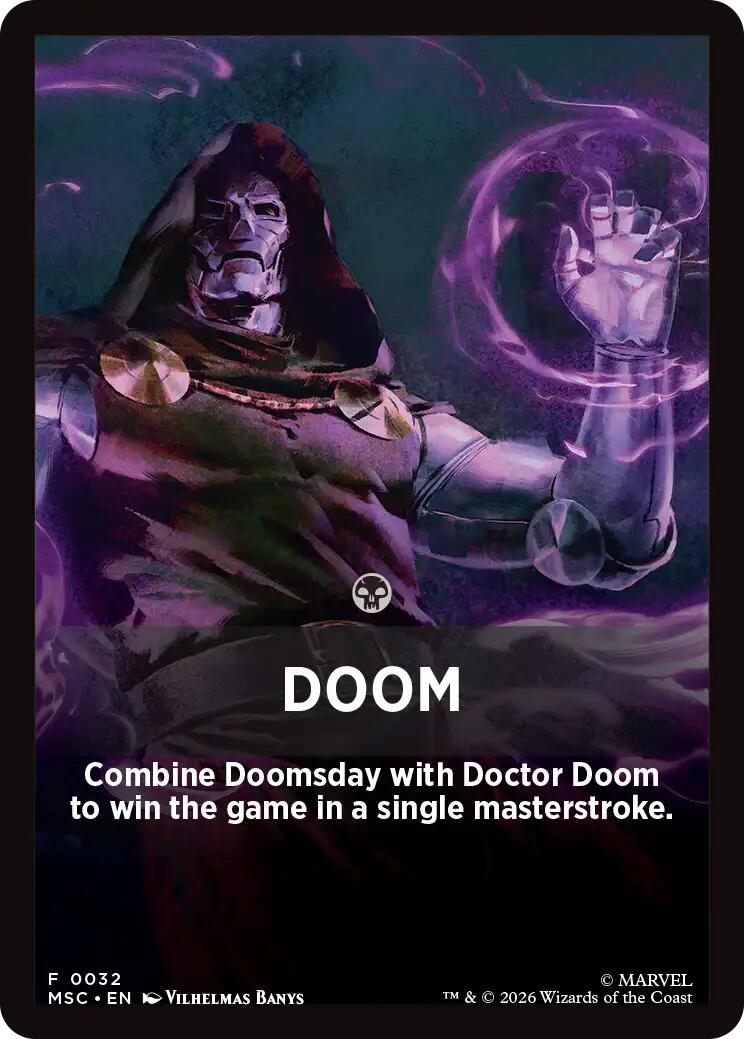 Doom Theme Card [Marvel Super Heroes Commander] | Mega City Incorporated