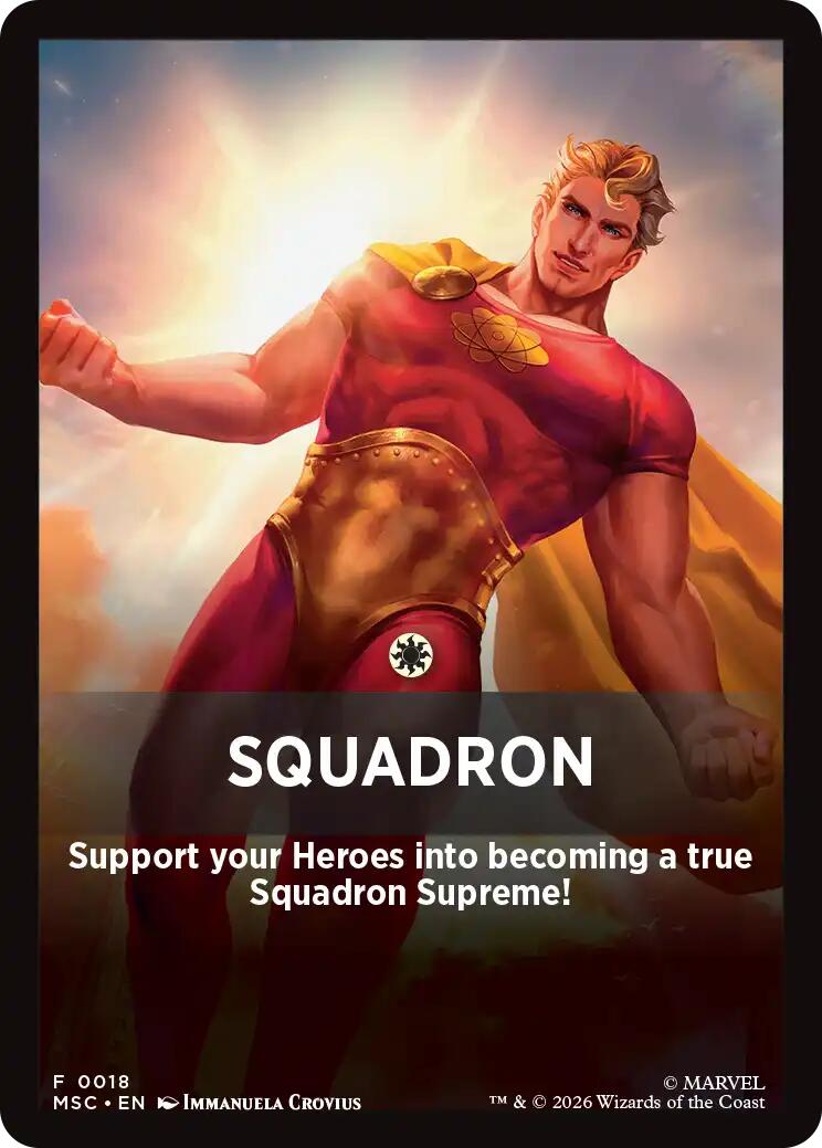 Squandron Theme Card [Marvel Super Heroes Commander] | Mega City Incorporated
