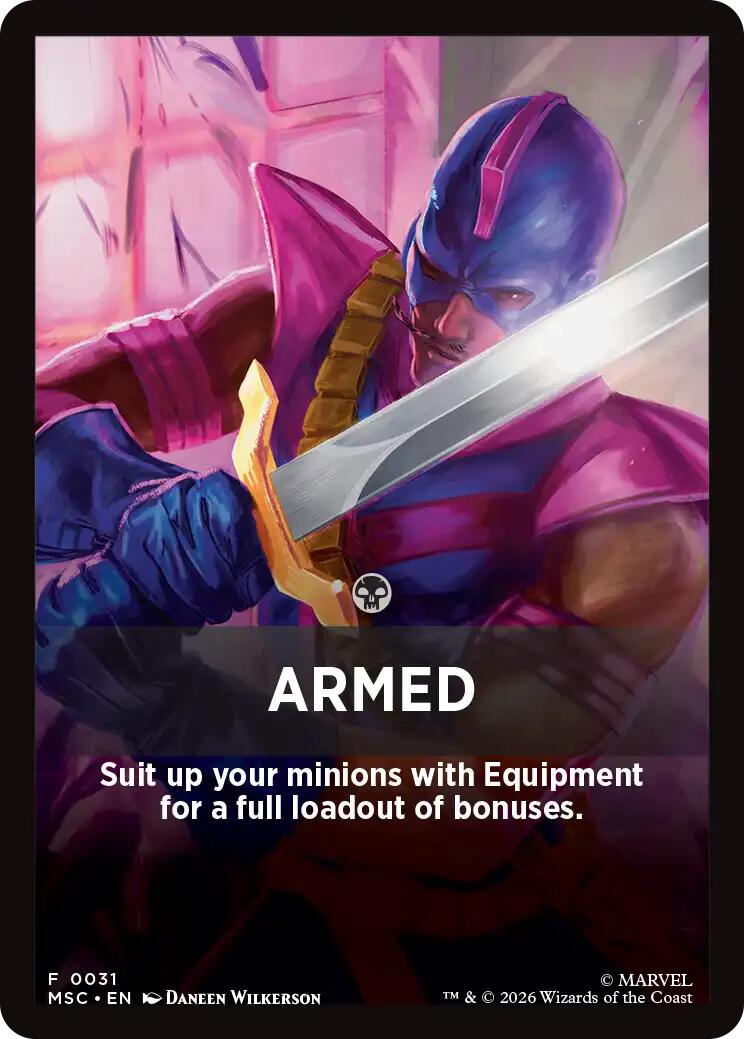 Armed Theme Card [Marvel Super Heroes Commander] | Mega City Incorporated