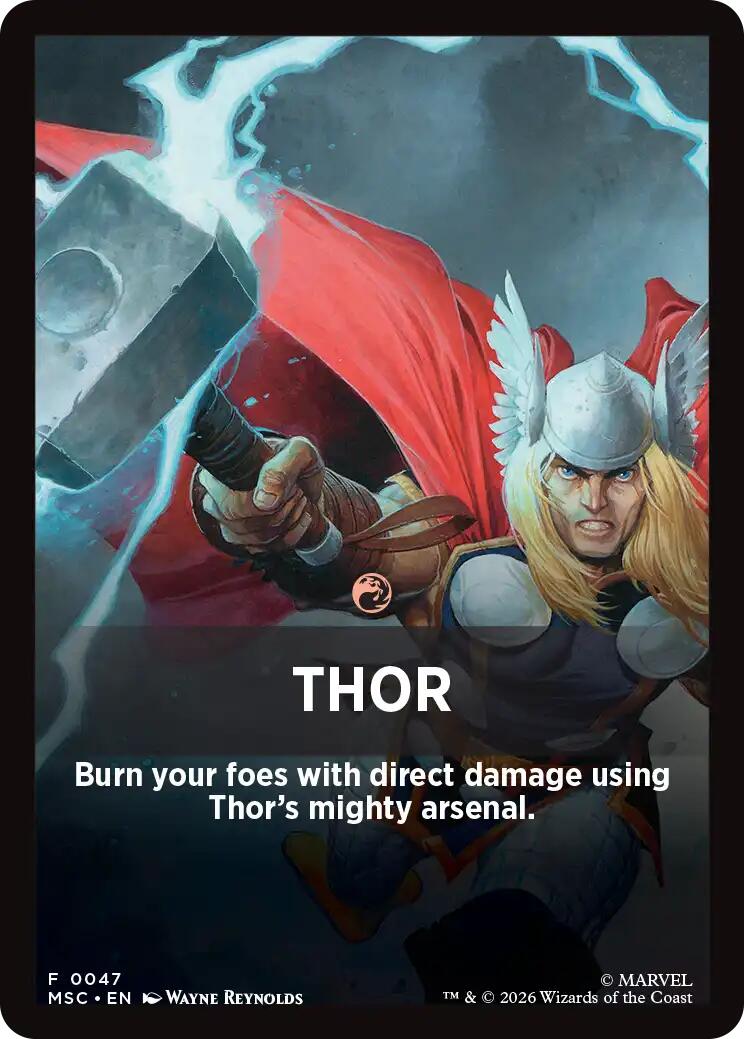 Thor Theme Card [Marvel Super Heroes Commander] | Mega City Incorporated