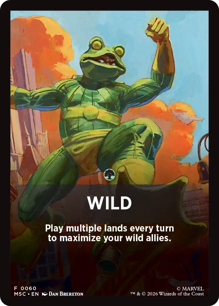 Wild Theme Card [Marvel Super Heroes Commander] | Mega City Incorporated