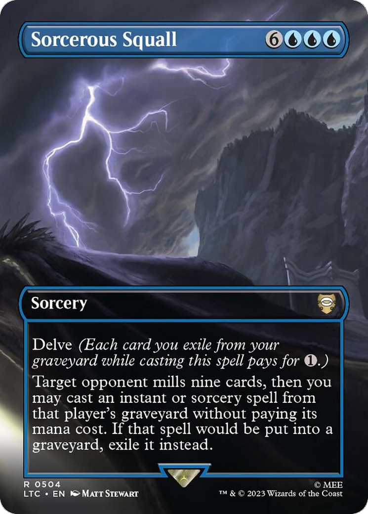 Sorcerous Squall (Borderless) [The Lord of the Rings: Tales of Middle-Earth Commander] | Mega City Incorporated