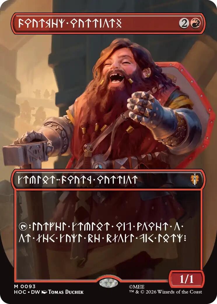 Dwarven Warriors (Borderless) (Dwarvish) [The Hobbit: Eternal-Legal] | Mega City Incorporated