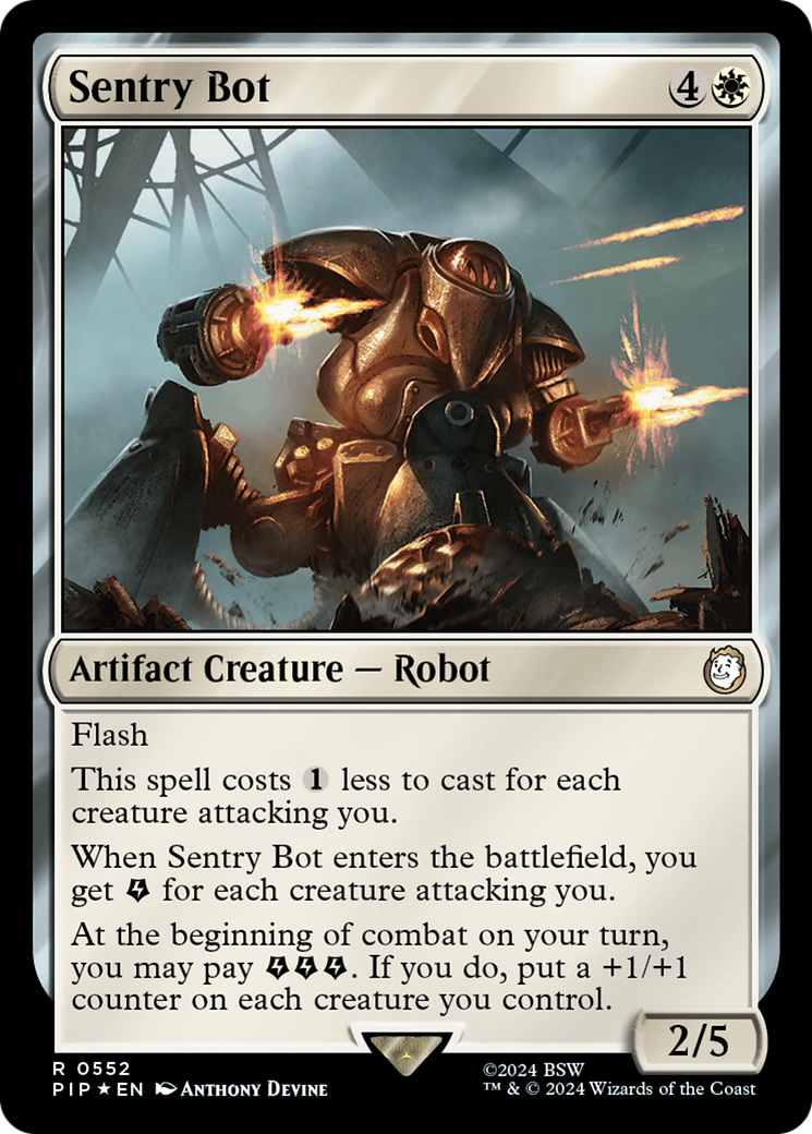 Sentry Bot (Surge Foil) [Fallout] | Mega City Incorporated