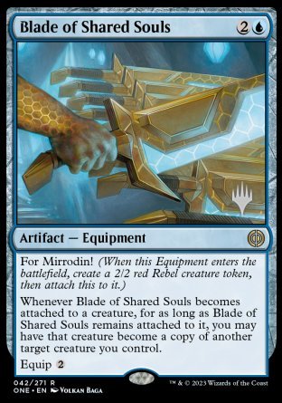 Blade of Shared Souls (Promo Pack) [Phyrexia: All Will Be One Promos] | Mega City Incorporated