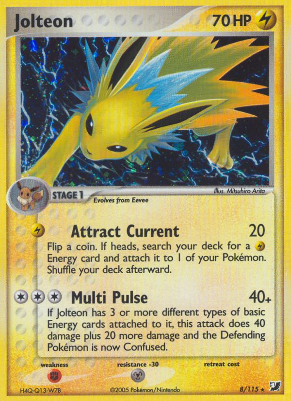 Jolteon (8/115) [EX: Unseen Forces] | Mega City Incorporated