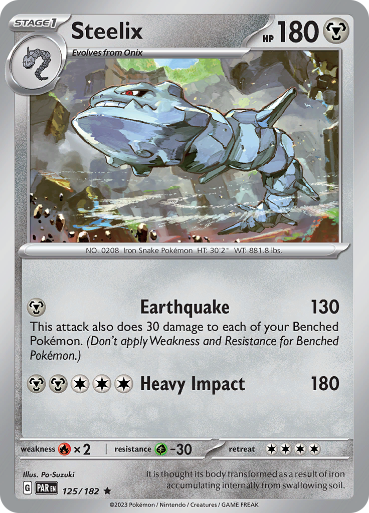 Steelix (125/182) [Scarlet & Violet: Paradox Rift] | Mega City Incorporated