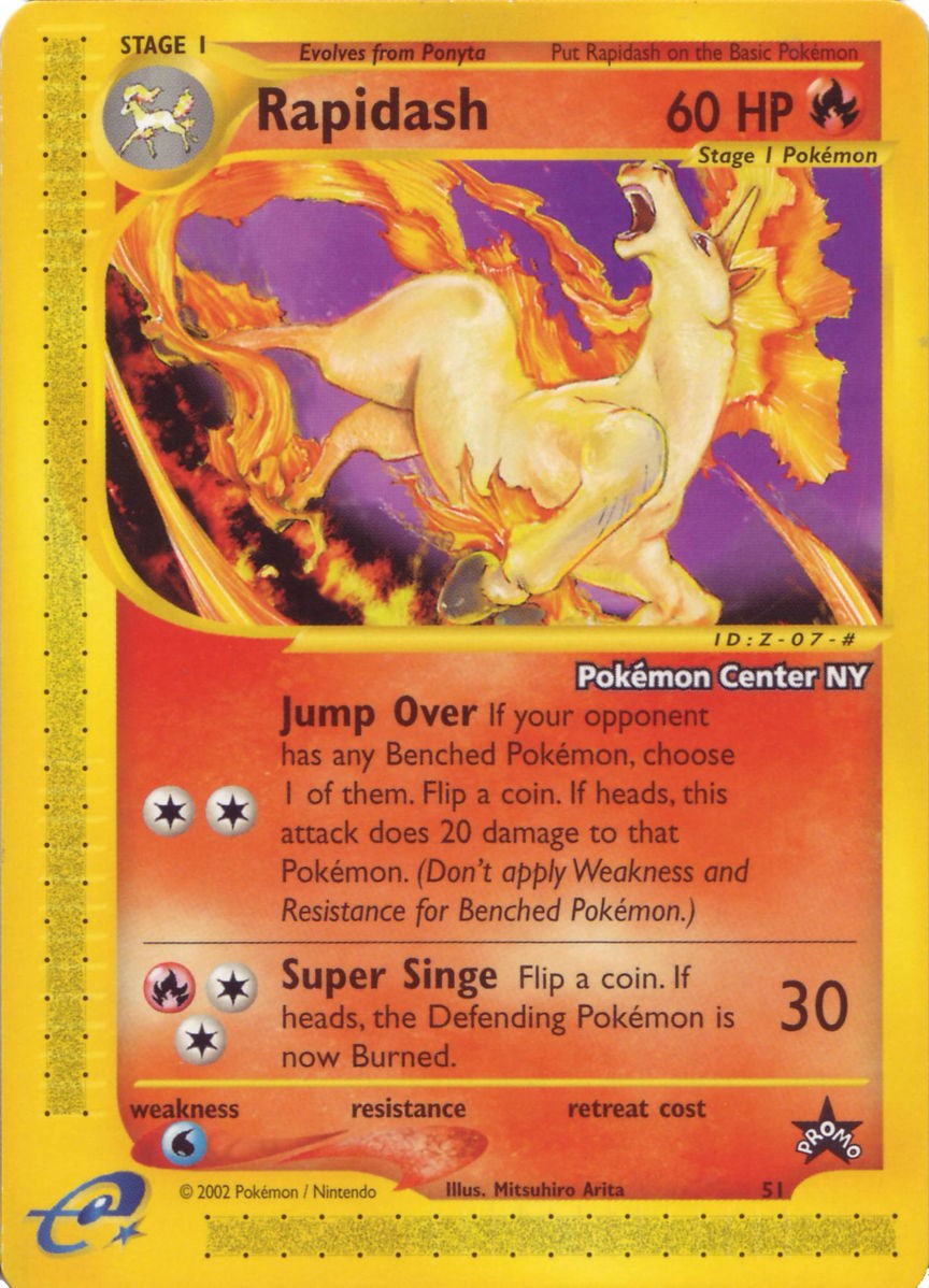 Rapidash (51) (Pokemon Center NY Promo) [Wizards of the Coast: Black Star Promos] | Mega City Incorporated