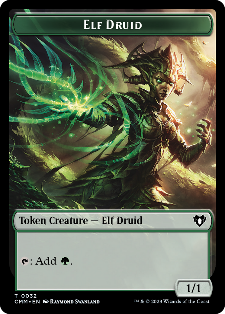 Servo // Elf Druid Double-Sided Token [Commander Masters Tokens] | Mega City Incorporated
