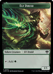 Servo // Elf Druid Double-Sided Token [Commander Masters Tokens] | Mega City Incorporated