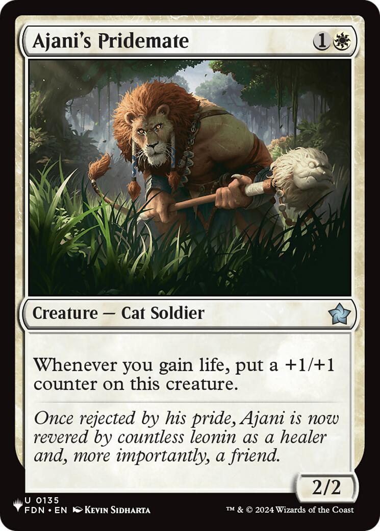 Ajani's Pridemate (FDN) [The List] | Mega City Incorporated