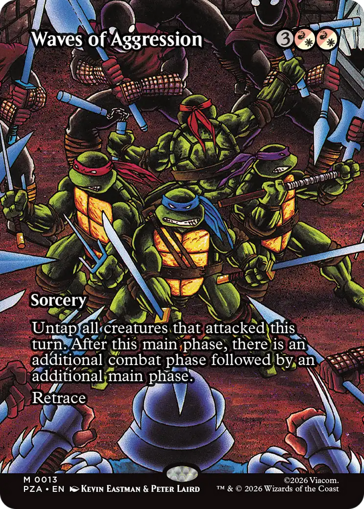 Waves of Aggression (Borderless) [Teenage Mutant Ninja Turtles Eternal-Legal] | Mega City Incorporated