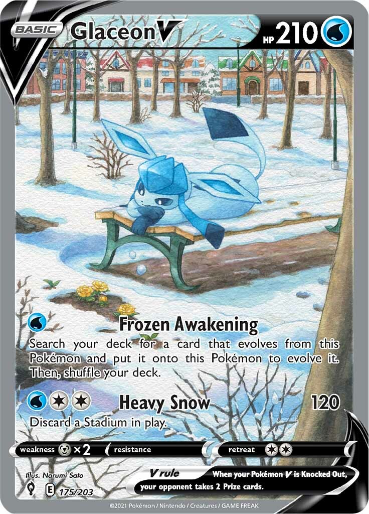 Glaceon V (175/203) [Sword & Shield: Evolving Skies] | Mega City Incorporated