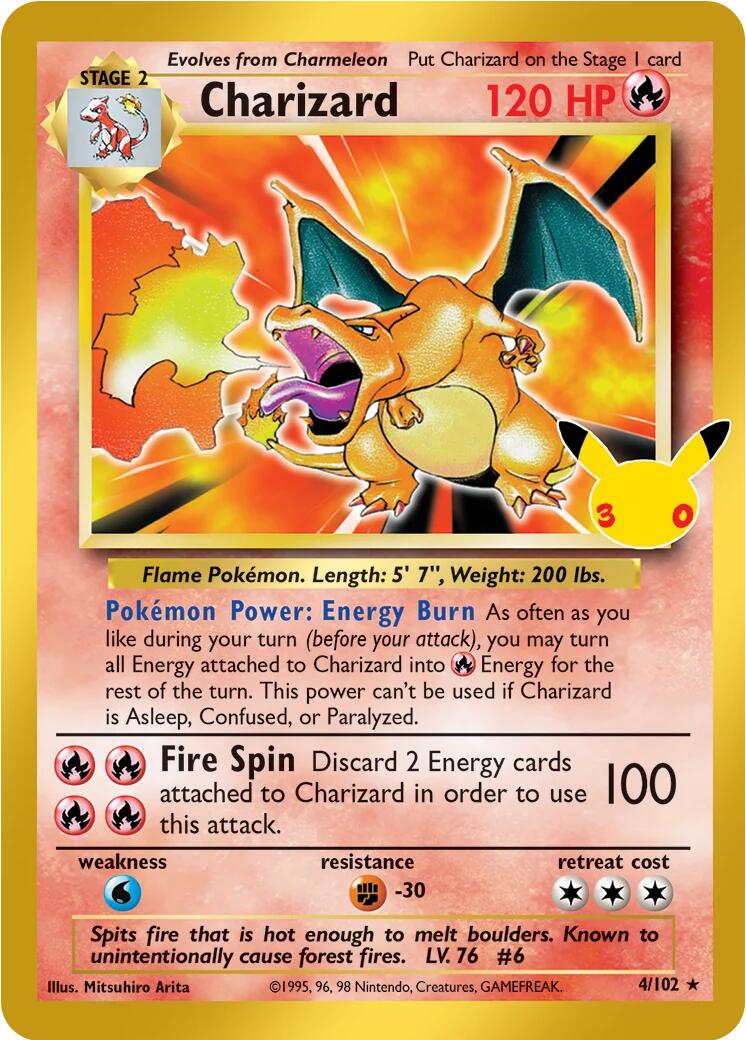 Charizard (4/102) [Mega Evolution: 30th Celebration Classic Collection] | Mega City Incorporated