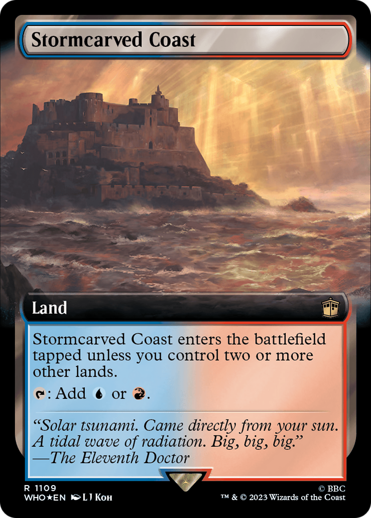 Stormcarved Coast (Extended Art) (Surge Foil) [Doctor Who] | Mega City Incorporated