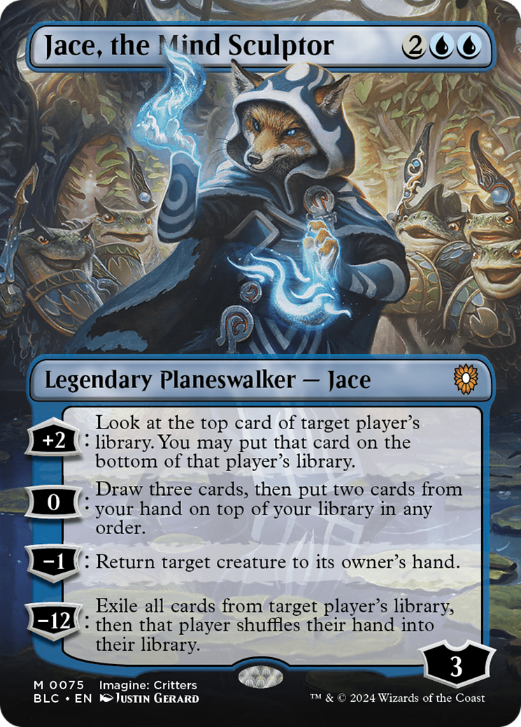 Jace, the Mind Sculptor (Borderless) [Bloomburrow Commander] | Mega City Incorporated