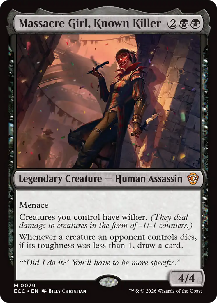 Massacre Girl, Known Killer [Lorwyn Eclipsed Commander] | Mega City Incorporated