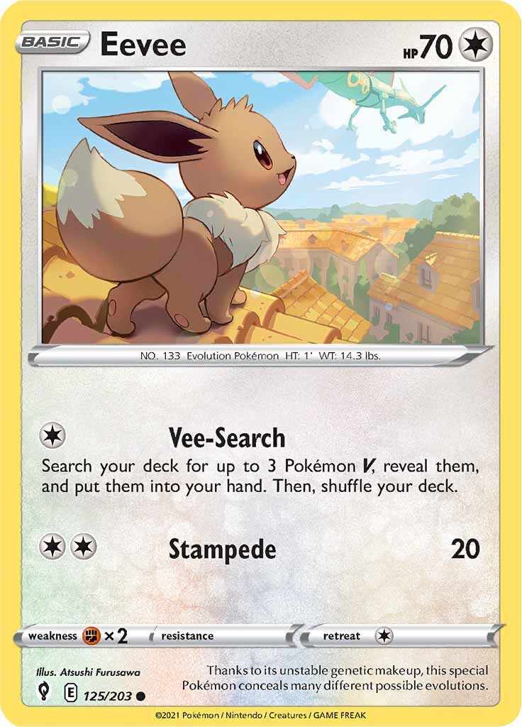 Eevee (125/203) [Sword & Shield: Evolving Skies] | Mega City Incorporated