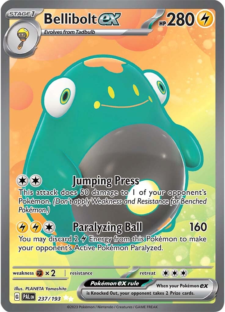 Bellibolt ex (237/193) [Scarlet & Violet: Paldea Evolved] | Mega City Incorporated