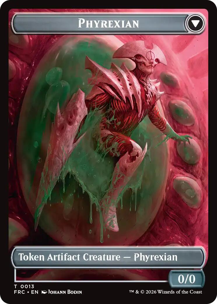 Phyrexian // Incubator Double-Sided Token [Reality Fracture Commander Tokens] | Mega City Incorporated