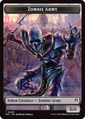 Zombie Army // Goblin Double-Sided Token [Reality Fracture Commander Tokens] | Mega City Incorporated