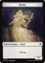 Spirit // Jace Double-Sided Token [Reality Fracture Commander Tokens] | Mega City Incorporated