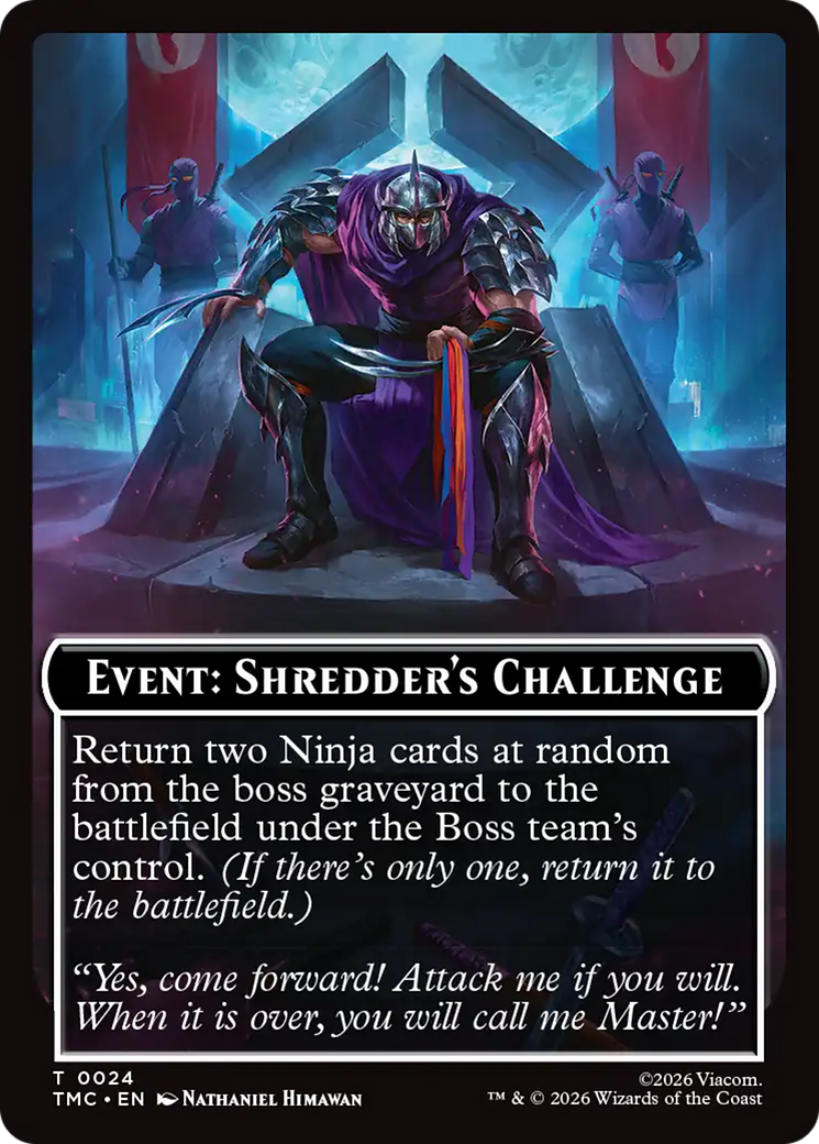 Event: Shredder's Challenge [Teenage Mutant Ninja Turtles Commander Tokens] | Mega City Incorporated