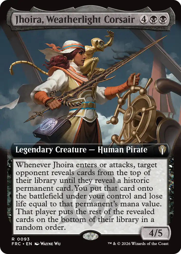 Jhoira, Weatherlight Corsair (Extended Art) [Reality Fracture Commander] | Mega City Incorporated