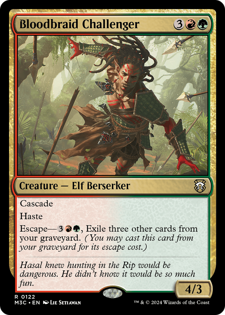 Bloodbraid Challenger [Modern Horizons 3 Commander] | Mega City Incorporated