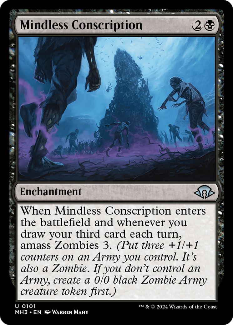 Mindless Conscription [Modern Horizons 3] | Mega City Incorporated