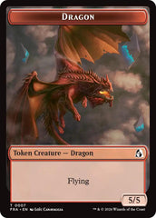 Dragon // Treasure Double-Sided Token [Reality Fracture Tokens] | Mega City Incorporated