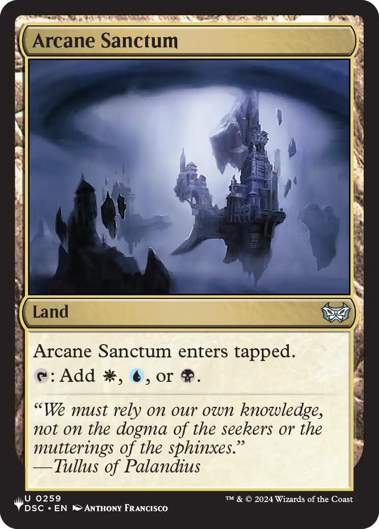 Arcane Sanctum (DSC) [The List] | Mega City Incorporated