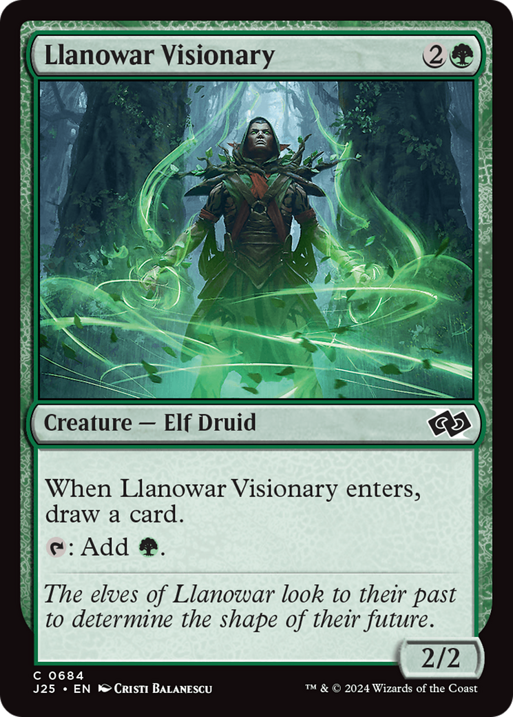 Llanowar Visionary [Foundations Jumpstart] | Mega City Incorporated