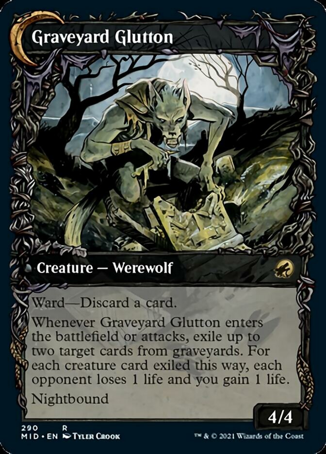 Graveyard Trespasser // Graveyard Glutton (Showcase Equinox) [Innistrad: Midnight Hunt] | Mega City Incorporated