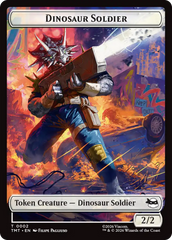 Dinosaur Soldier // Copy Double-Sided Token [Teenage Mutant Ninja Turtles Tokens] | Mega City Incorporated