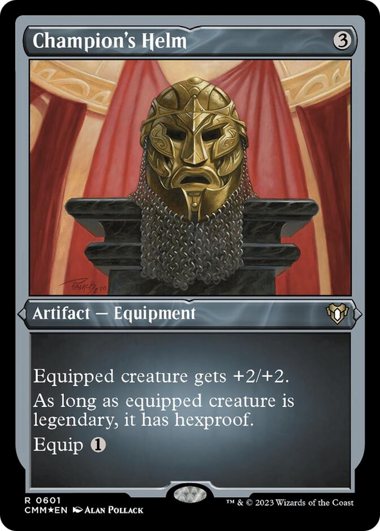 Champion's Helm (Foil Etched) [Commander Masters] | Mega City Incorporated